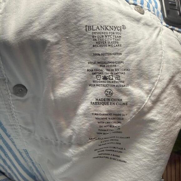 171 BLANKNYC Railroad Stripe Wide-Leg Jeans (Size 26, NWT) - Picture 4 of 6